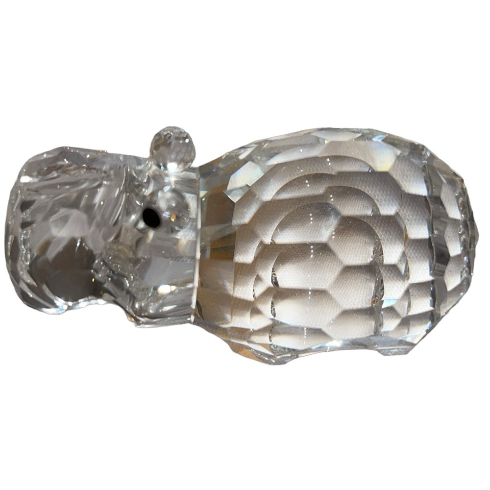 Swarovski Crystal Hippopotamus Figurine Pre-owned Lost Its Tail No Original Box